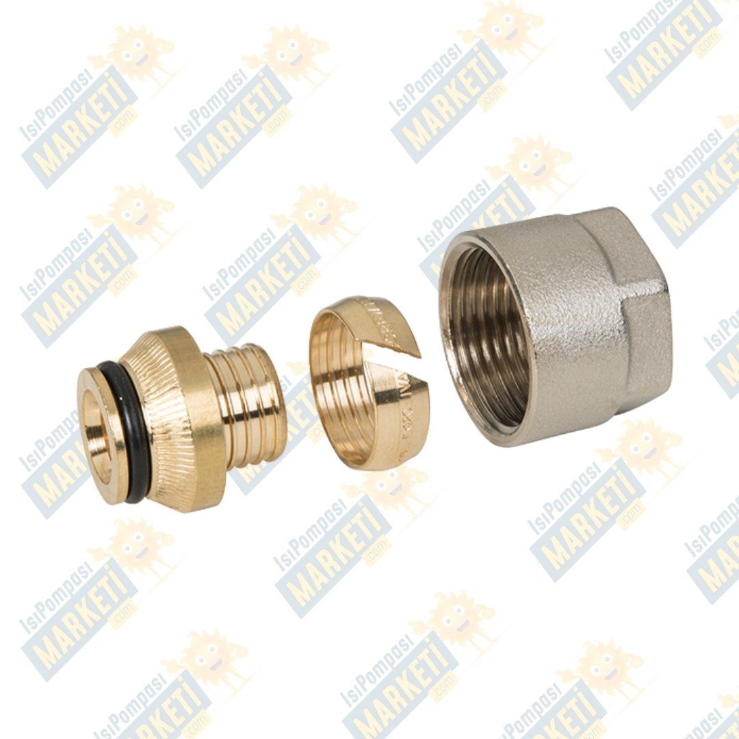 FF-THERM BORU BAĞLANTI RAKORU, NİKELAJ KAPLAMALI EUROKONUS 16X2-G3/4