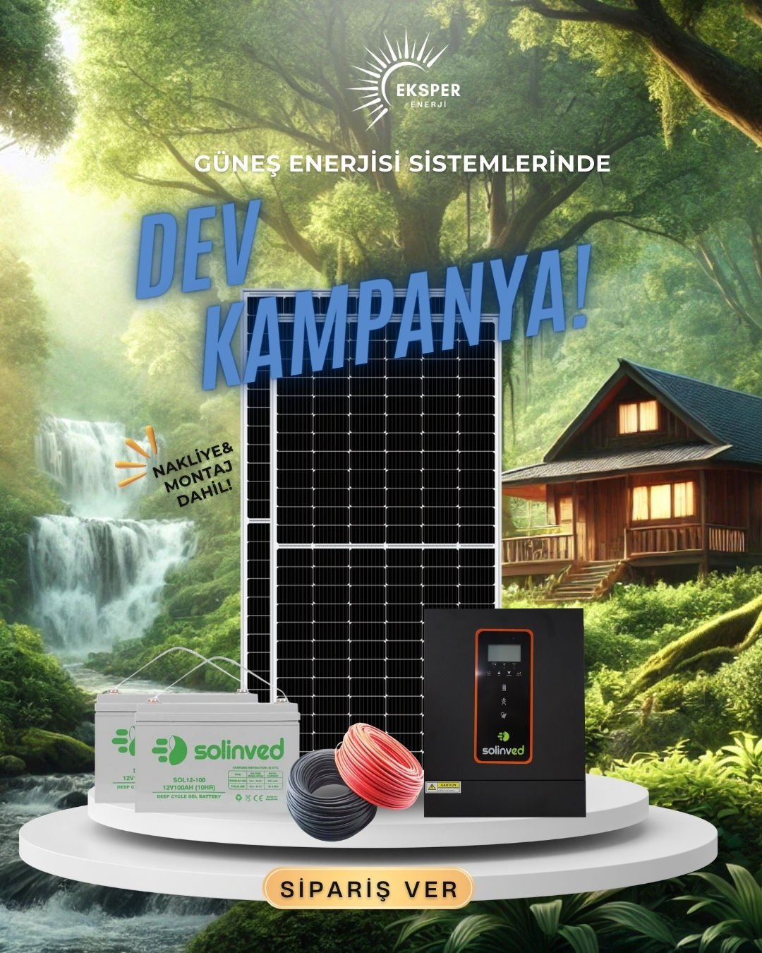 PAKET-1 OFF GRİD GÜNEŞ ENERJİ SİSTEMİ