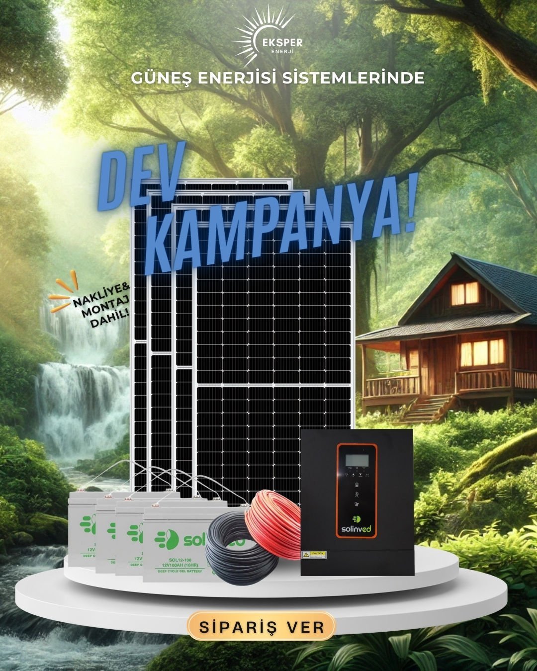 PAKET-2 OFF GRİD GÜNEŞ ENERJİ SİSTEMİ