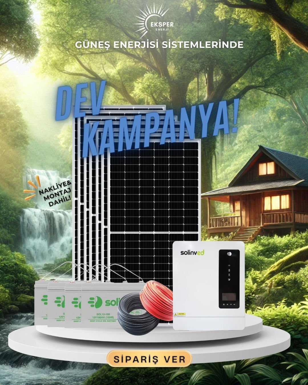 PAKET-4 OFF GRİD GÜNEŞ ENERJİ SİSTEMİ