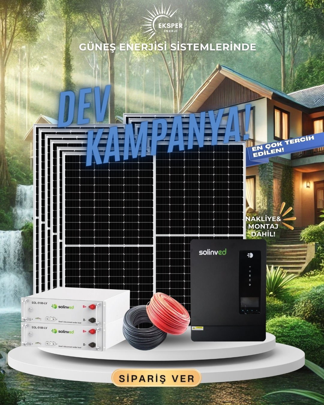 PAKET-7 OFF GRİD GÜNEŞ ENERJİ SİSTEMİ