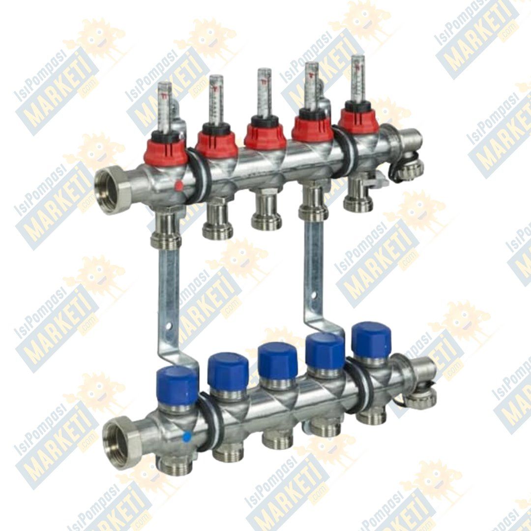 PROFİTHERM DEBİ GÖSTERGELİ ISITMA KOLLEKTÖRÜ DEBİ GÖSTERGELİ 12 DEVRE - G3/4