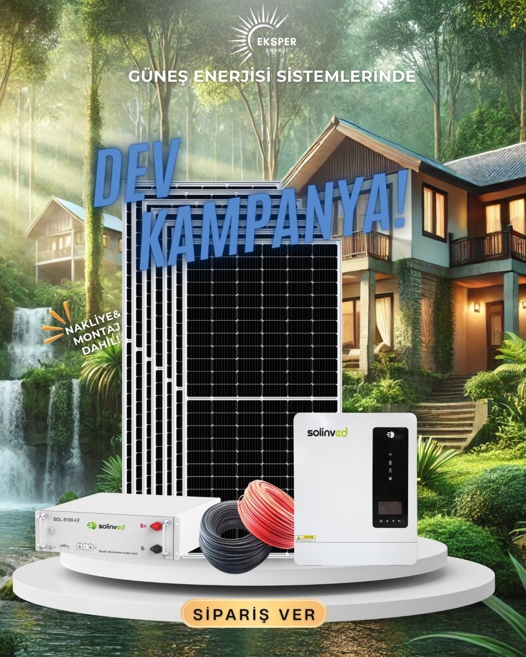 PAKET-6 OFF GRİD GÜNEŞ ENERJİ SİSTEMİ